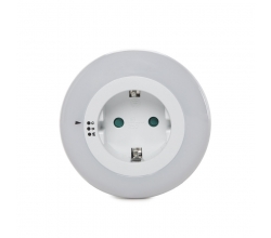 Luz Nocturna LED RGB 1X Toma Corriente - Sensor Crepuscular - IP20 Blanco 2