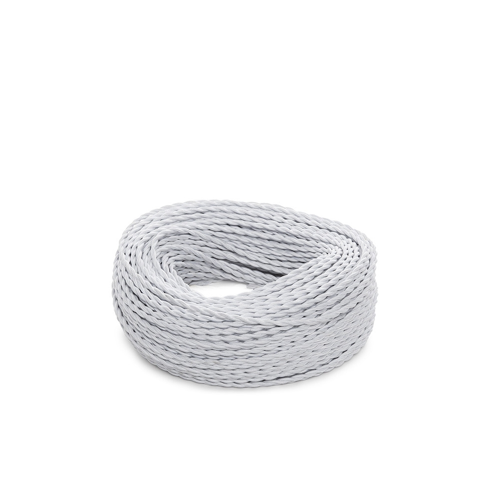 Cable Trenzado 2X0,75 Blanco  X 1M [SKD-CT275-WHITE]