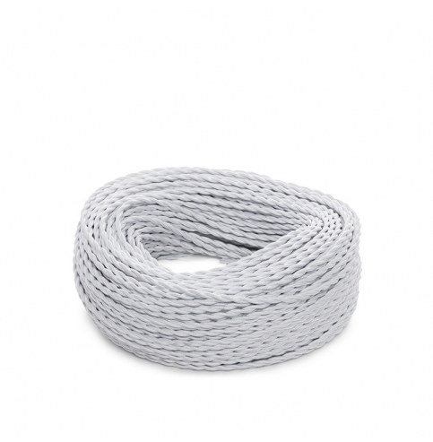 Cable Trenzado 2X0,75 Blanco  X 1M [SKD-CT275-WHITE]