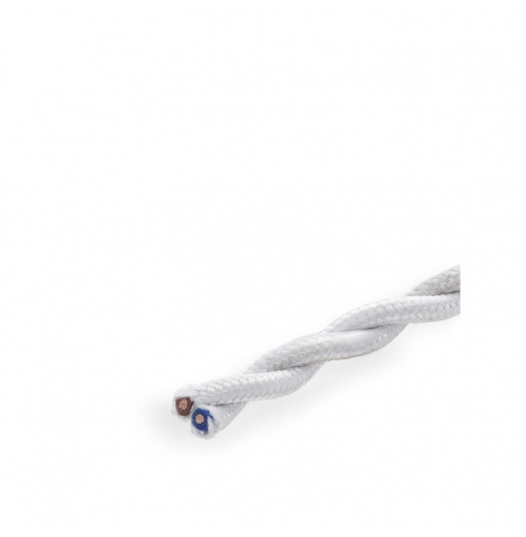 Cable Trenzado 2X0,75 Blanco  X 1M [SKD-CT275-WHITE]
