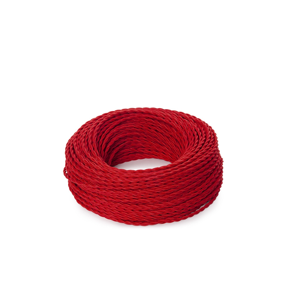 Cable Trenzado 2X0,75 Rojo  X 1M [SKD-CT275-RED]