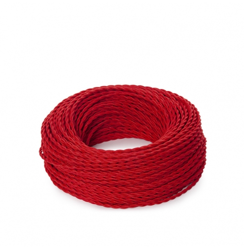 Cable Trenzado 2X0,75 Rojo  X 1M [SKD-CT275-RED]