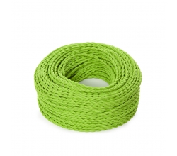 Cable Trenzado 2X0,75 Verde Menta  X 1M [SKD-CT275-MINT GREEN]