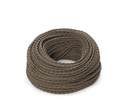 Cable Trenzado 2X0,75 Caqui  X 1M [SKD-CT275-KHAKI]