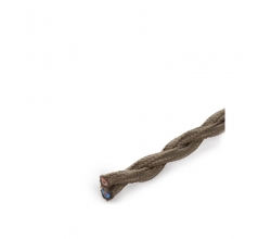 Cable Trenzado 2X0,75 Caqui  X 1M [SKD-CT275-KHAKI] 2