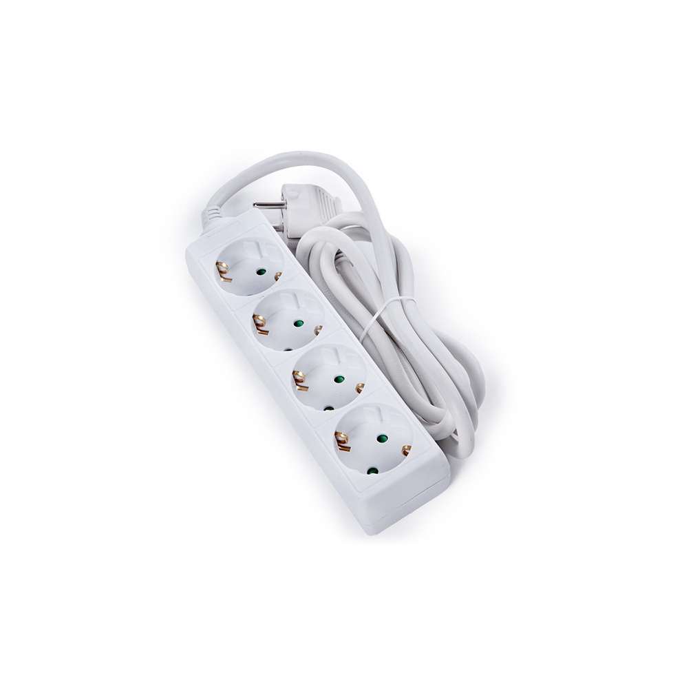 Enchufe Multiple - 4 Tomas Schuko - Protección Infantil - Cable 3G 1,5Mm2 1,5M