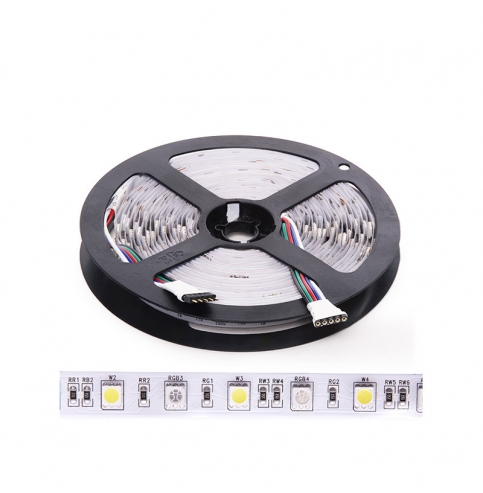 Tira LED 300 LEDs 60W SMD5050 24VDC IP20 RGB+Blanco x 5M