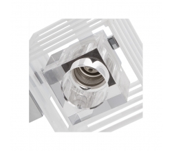 Aplique Cubo Paula Blanco 1 X G9 (Sin Bombilla) [LTW-43-551-11-100] 2