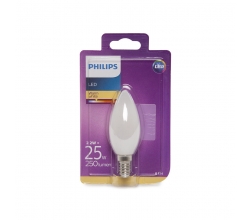 Bombilla LED Philips E14 B35 2,2W 250Lm Blanco Cálido