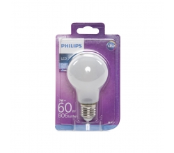 Bombilla LED Philips E27 A60 7W 806Lm Blanco Frío