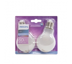 Bombilla LED Philips E27 A60 7W 806Lm Blanco Frío (2 Unidades)