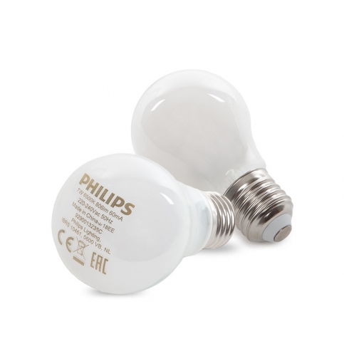 Bombilla LED Philips E27 A60 7W 806Lm Blanco Frío (2 Unidades)