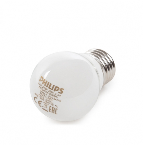 Bombilla LED Philips E27 P45 2,2W 250Lm Blanco Cálido