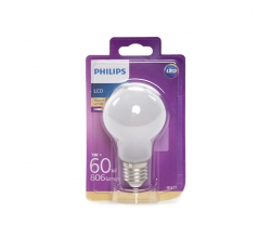 Bombilla LED Philips E27 A60 7W 806Lm Blanco Cálido