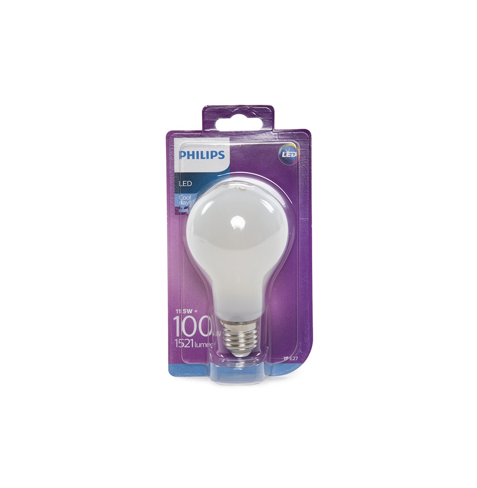 Bombilla LED Philips E27 A67 11,5W 1521Lm Blanco Frío