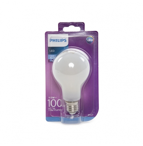 Bombilla LED Philips E27 A67 11,5W 1521Lm Blanco Frío