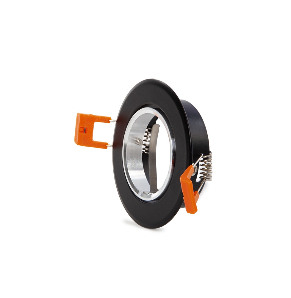 Aro Foco Downlight  Circular GU10 Ø84Mm - Negro