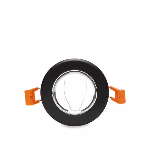 Aro Foco Downlight  Circular GU10 Ø84Mm - Negro