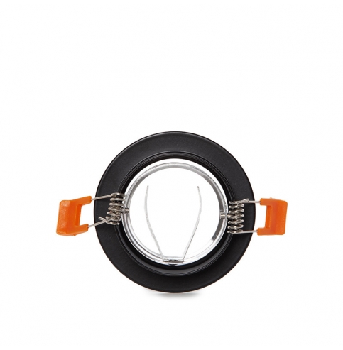 Aro Foco Downlight  Circular GU10 Ø84Mm - Negro