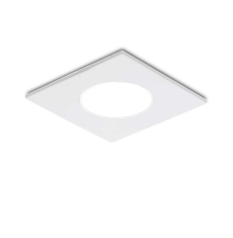 Foco Downlight  LED IP54 Baños Y Cocinas Cuadrado 5W 350Lm 25.000H