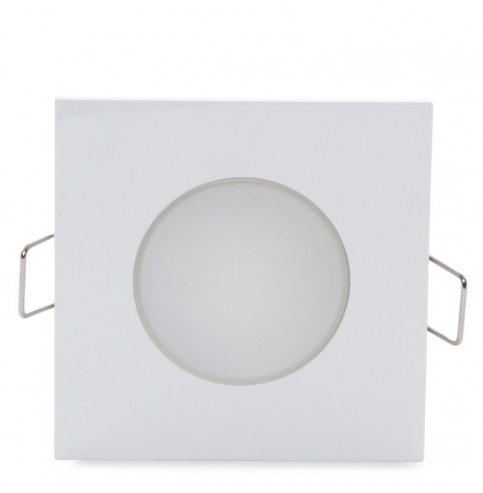 Foco Downlight  LED IP54 Baños Y Cocinas Cuadrado 5W 350Lm 25.000H