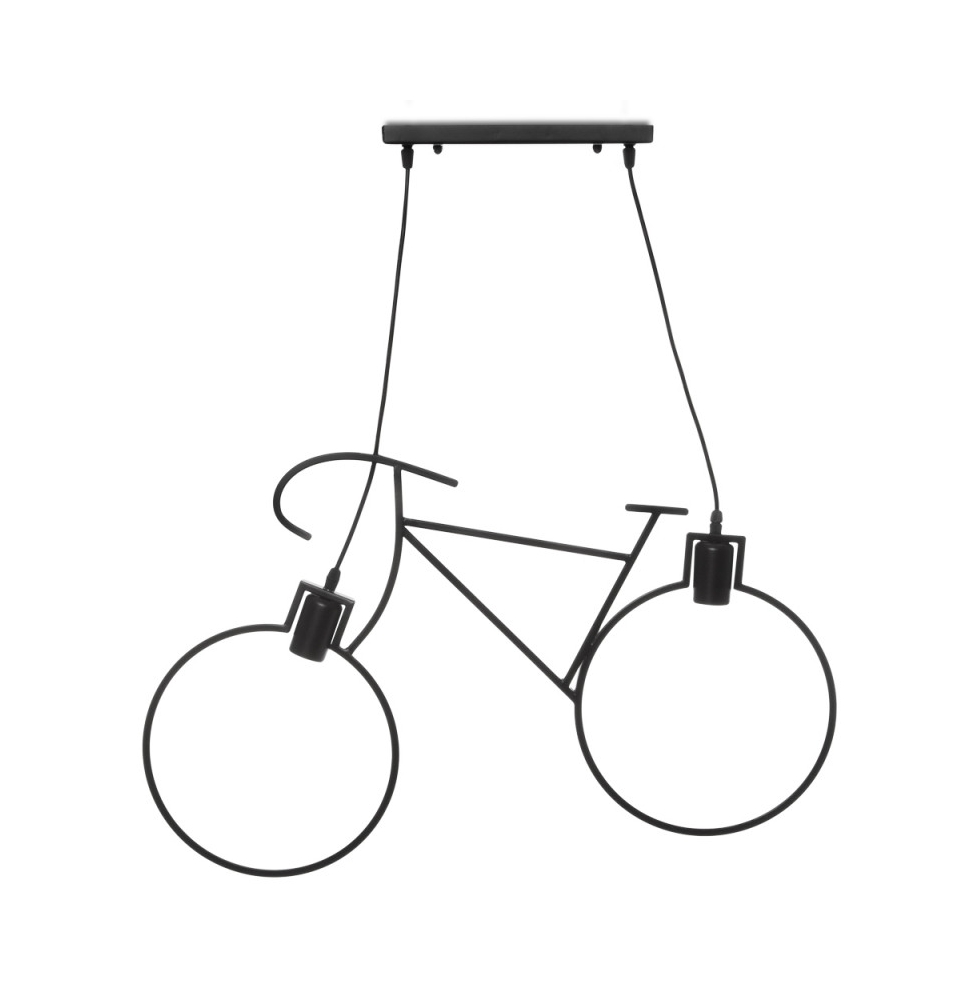Lámpara Colgante Bicycle 2xE27 (Sin Bombillas) Negro [LM-8930]