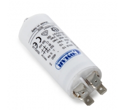 Condensador Motor 10µF 250-450V Faston Doble Tornillo M8 30x70mm 2