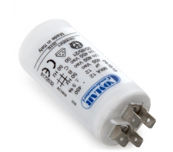 Condensador Motor 12µF 250-450V Faston Doble Tornillo M8 35x70mm 2