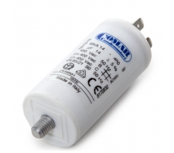 Condensador Motor 14µF 250-450V Faston Doble Tornillo M8 35x70mm