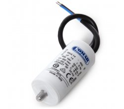 Condensador Motor 14µF 250-450V Cable 250mm Tornillo M8 35x70mm