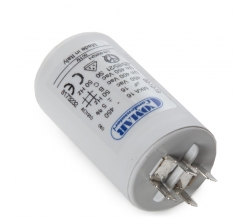 Condensador Motor 16µF 250-450V Faston Doble Tornillo M8 40x70mm 2