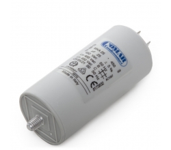 Condensador Motor 25µF 250-450V Faston Doble Tornillo M8 40x94mm