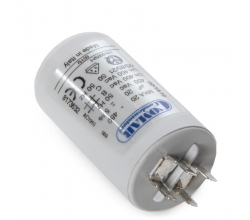 Condensador Motor 20µF 250-450V Faston Doble Tornillo M8 40x70mm 2