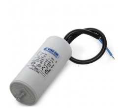 Condensador Motor 30µF 250-450V Cable 250mm Tornillo M8 40x94mm