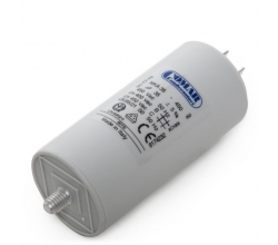 Condensador Motor 35µF 250-450V Faston Doble Tornillo M8 45x94mm