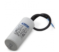 Condensador Motor 35µF 250-450V Cable 250mm Tornillo M8 45x94mm