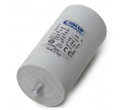 Condensador Motor 45µF 250-450V Faston Doble Tornillo M8 50x94mm