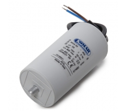 Condensador Motor 50µF 250-450V Cable 250mm Tornillo M8 50x94mm