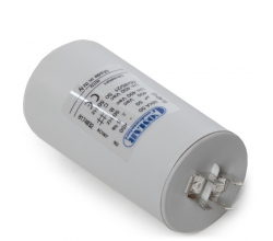 Condensador Motor 50µF 250-450V Faston Doble Tornillo M8 50x94mm 2