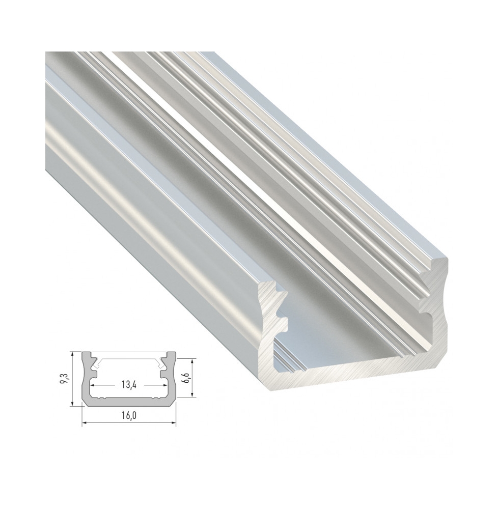 Perfíl Aluminio Tipo A 2,02M