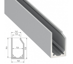 Perfíl Aluminio Tipo I10 2,02M