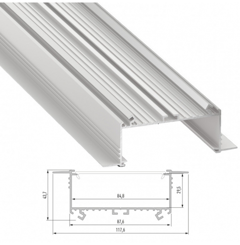 Perfíl Aluminio  SORGA 2,02M