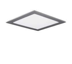 Placa de LEDs Cuadrada 12W plata
