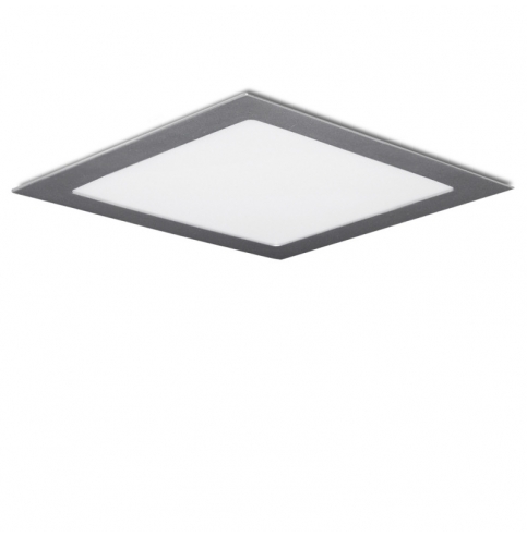 Placa de LEDs Cuadrada 12W plata