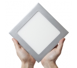 Placa de LEDs Cuadrada 12W plata 2