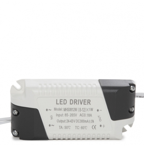 Placa de LEDs Cuadrada 12W plata