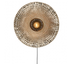 Aplique Kalimantan Bambú   Ø60x15cmS [G-M-KALIMANTAN/W15/BN]