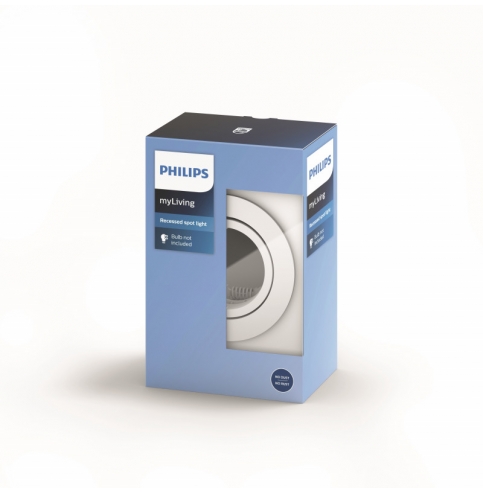 Foco Empotrable Philips Enneper Circular Blanco GU10