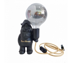 Gnomo Acabado Color Negro con Bombilla G125 \"Puck\" [AM-NN200] 2