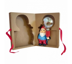 Gnomo Cerámica Acabado Color Azul/Rojo con Bombilla LED G125 \"Amore\" [AM-NN202] 2